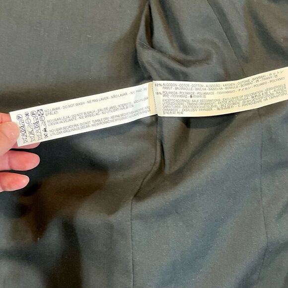 NWT Zara Basic Ombre Embro Open Front Collarless Jacket Medium - Picture 13 of 16